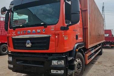 二手中国重汽 汕德卡SITRAK G5重卡 290马力 4X2 9.6米厢式载货车(国六) 单桥 曼二手载货车 黄牌图片