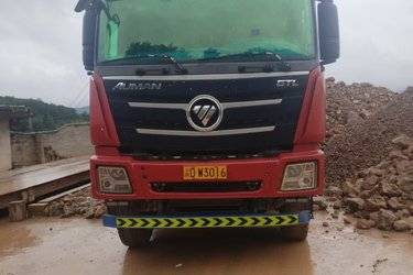 二手福田 欧曼GTL 9系重卡 560马力 8X4 8.6米自卸车(国五) 前四后八 福田康明斯二手自卸车 黄牌图片