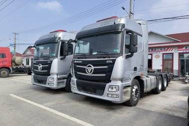 二手福田 欧曼GTL 520马力 6X4 AMT自动挡牵引车(国六) 双驱 福田康明斯二手牵引车 黄牌图片