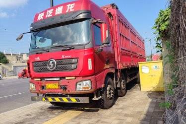 二手陕汽重卡 德龙X3000 430马力 8X4 9.55米仓栅式载货车(国五) 前四后八 潍柴二手载货车 黄牌