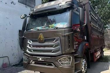 二手中国重汽 HOWO T5G重卡 310马力 8X4 9.52米仓栅式载货车(国五) 前四后八 潍柴二手载货车 黄牌