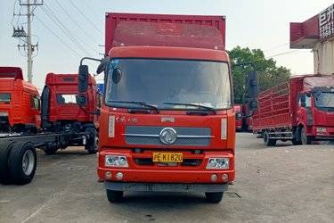 二手东风商用车 天锦中卡 180马力 4X2 7.7米厢式载货车(国五) 单桥 东风股份二手载货车 黄牌