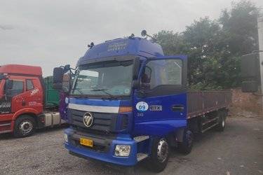 二手福田 欧曼ETX 6系重卡 245马力 6X2 9.53米载货车(国五) 前四后四 福田康明斯二手载货车 黄牌