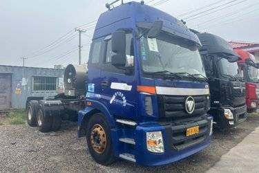 二手福田 欧曼ETX 6系重卡 380马力 6X4 LNG牵引车(国五) 双驱 潍柴二手牵引车 黄牌