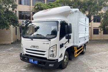 二手江铃 凯运升级版 116马力 3.645米排半仓栅式轻卡(国五) 单桥 江铃二手载货车 蓝牌