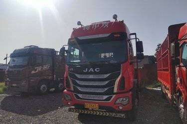 二手江淮 格尔发K5X重卡 260马力 6X2 9.5米栏板载货车(国五) 前四后四 锡柴二手载货车 黄牌