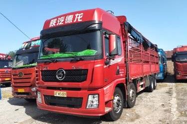 二手陕汽重卡 德龙X3000 430马力 8X4 9.55米仓栅式载货车(国五) 前四后八 潍柴二手载货车 黄牌