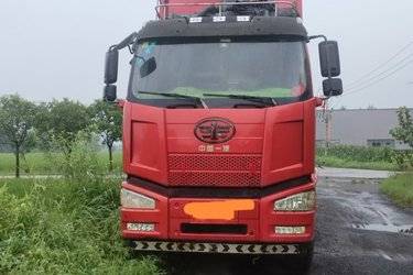 二手一汽解放 J6M重卡 320马力 8X4 7.5米自卸车(国五) 前四后八 锡柴二手自卸车 黄牌