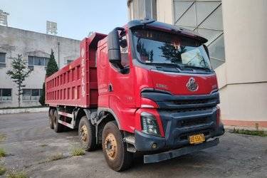 二手东风柳汽 乘龙H7 460马力 8X4 8米自卸车(国五) 前四后八 潍柴二手自卸车 黄牌图片