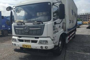 二手东风商用车 天锦VR 185马力 4X2 8米厢式载货车(国六) 单桥 东风康明斯二手载货车 黄牌图片