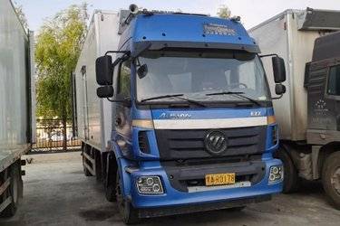 二手福田 欧曼ETX 5系重卡 220马力 6X2 7米厢式载货车(国五) 4X4 福田康明斯二手载货车 黄牌图片