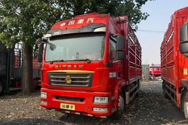 二手中国重汽 汕德卡SITRAK G5S 豪华版 330马力 4X2 6.8米仓栅式载货车(国六) 单桥 曼二手载货车 黄牌