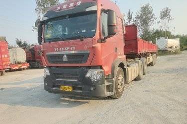 二手中国重汽 HOWO T5G重卡 340马力 6X4牵引车(国五) 双驱 曼二手牵引车 黄牌图片