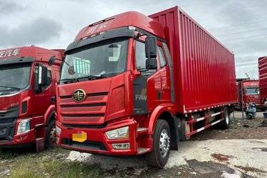 二手一汽解放 J6L中卡 经典版 240马力 4X2 7.7米翼开启厢式载货车(国六) 单桥 锡柴二手载货车 黄牌图片