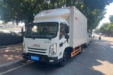 二手江铃 凯运强劲版 轻载型普通款 129马力 4.08米单排厢式轻卡(宽体)(国五) 单桥 江铃二手载货车 蓝牌图片