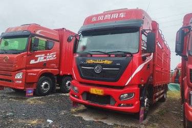 二手东风商用车 天锦KR PLUS 舒适版 290马力 4X2 6.8米仓栅式载货车(高顶三卧)(国六) 单桥 康明斯二手载货车 黄牌