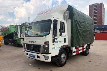 二手中国重汽HOWO 统帅 160马力 4.15米单排仓栅轻卡(国六) 单桥 潍柴二手载货车 蓝牌