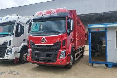 二手东风柳汽 乘龙H5 320马力 4X2 6.8米仓栅式载货车(国六) 单桥 玉柴二手载货车 黄牌