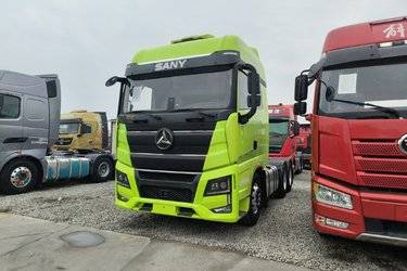 二手三一重卡 江山·新英雄 旗舰版 585马力 6X4 AMT自动档牵引车(国六) 双驱 潍柴二手牵引车 黄牌图片