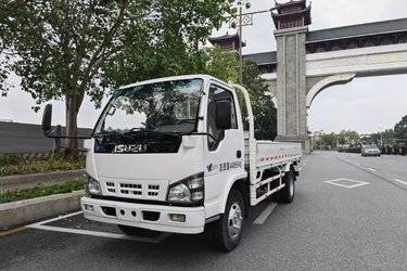二手庆铃 五十铃600P 130马力 4.275米单排栏板轻卡(国五) 单桥 庆铃五十铃二手载货车 蓝牌图片