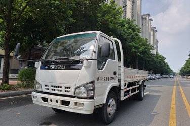 二手庆铃 五十铃600P 130马力 4.275米单排栏板轻卡(国五) 单桥 庆铃五十铃二手载货车 蓝牌图片