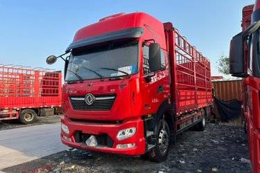 二手东风商用车 天锦KR PLUS 330马力 4X2 6.8米仓栅式载货车  康明斯二手载货车 黄牌图片