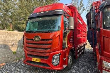 二手一汽解放 J6G 领航版 360马力 4X2 6.75米仓栅式载货车  大柴二手载货车 黄牌图片