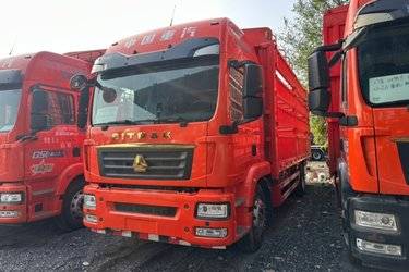二手中国重汽 汕德卡SITRAK G5S 豪华版 330马力 4X2 6.8米仓栅式载货车(国六) 单桥 曼二手载货车 黄牌