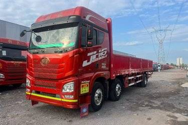二手青岛解放 JH6重卡 320马力 6X2 9.5米栏板载货车(国五) 前四后四 锡柴二手载货车 黄牌