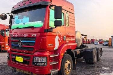 二手陕汽商用车 轩德X3 轻量化版 460马力 6X4 LNG牵引车(国六) 双驱 玉柴二手牵引车 黄牌图片