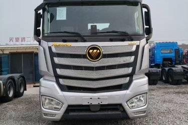 二手福田 欧曼EST 北方版 580马力 6X4 AMT自动挡牵引车(速比2.643)(有缓速器)(平地板)(国六) 双驱 福田康明斯二手牵引车 黄牌图片