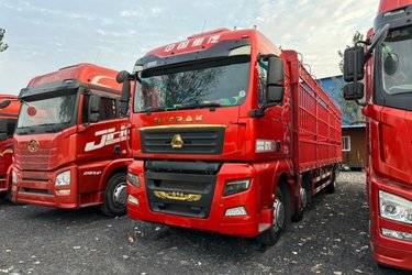 二手中国重汽 汕德卡SITRAK G7S重卡 奢华版 350马力 6X2 9.6米AMT自动档栏板载货车(国六) 前四后四 曼二手载货车 黄牌