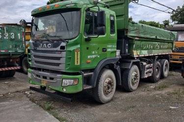 二手江淮 格尔发K5W重卡 标载版 350马力 8X4 5.6米自卸车(国五) 前四后八 潍柴二手自卸车 黄牌图片