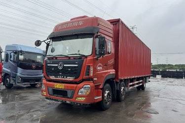 二手东风商用车 天龙重卡 270马力 6X2 9.6米厢式载货车(国五) 前四后四 康明斯二手载货车 黄牌