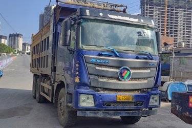 二手福田 欧曼GTL 9系重卡 430马力 6X4 6.5米自卸车(国四) 后八轮 福田康明斯二手自卸车 黄牌图片