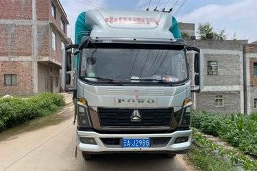 二手中国重汽HOWO 统帅 170马力 3.85米排半仓栅式轻卡(法士特8档)(国六) 单桥 潍柴二手载货车 蓝牌图片