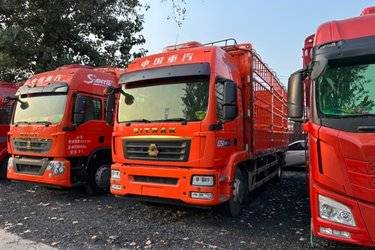 二手中国重汽 汕德卡SITRAK G5重卡 290马力 4X2 6.8米仓栅式载货车(国六) 单桥 曼二手载货车 黄牌