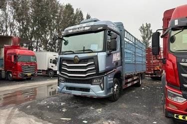 二手中国重汽 HOWO MAX 290马力 4X2 6.75米AMT自动档仓栅式载货车(国六) 单桥 曼二手载货车 黄牌