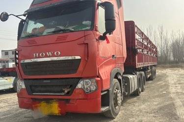 二手中国重汽 HOWO TH7重卡 540马力 6X4 AMT自动挡牵引车(液缓)(国五) 双驱 曼二手牵引车 黄牌