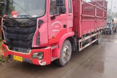 二手江淮 格尔发K5中卡 180马力 4X2 6.8米仓栅式载货车(国五) 单桥 一汽解放二手载货车 黄牌