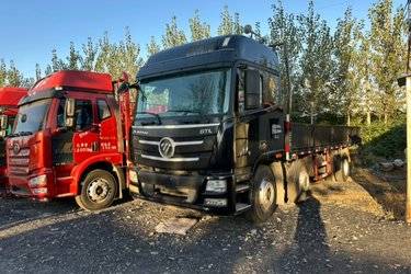 二手福田 欧曼GTL 9系重卡 300马力 6X2 7.8米栏板载货车(国五) 前四后四 福田康明斯二手载货车 黄牌图片