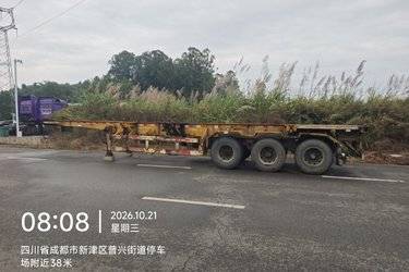 二手12.4米x2.48米 3轴 集装箱式半挂车