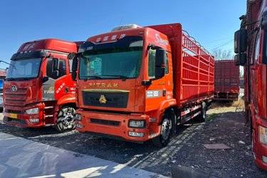 二手中国重汽 汕德卡SITRAK G5S重卡 290马力 4X2 6.75米AMT自动档仓栅式载货车(国六) 单桥 曼二手载货车 黄牌图片