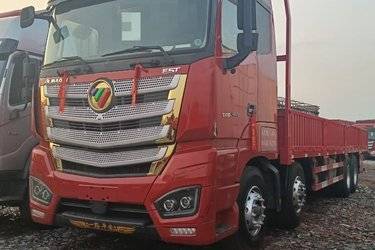 二手福田 欧曼EST 6系重卡 西南版 460马力 8X4 9.45米栏板载货车(国五) 前四后八 福田康明斯二手载货车 黄牌图片