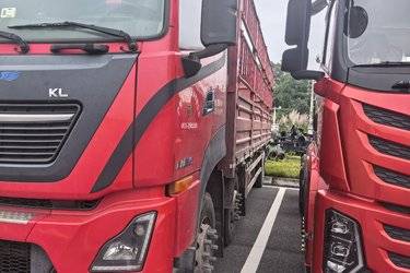 二手东风商用车 天龙KL重卡 居家版 350马力 6X2 9.6米仓栅式货车(国六) 前四后四 东风股份二手载货车 黄牌