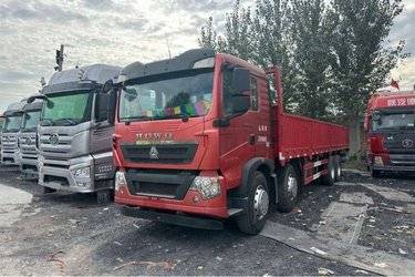 二手中国重汽 HOWO TX重卡 320马力 6X2 9.6米栏板载货车(国五) 前四后四 曼二手载货车 黄牌
