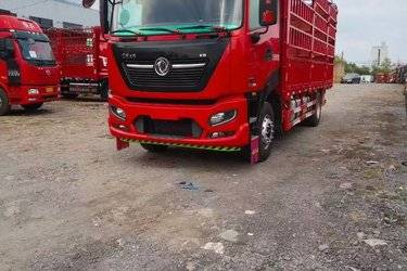 二手东风商用车 天锦KR PLUS 舒适版 290马力 4X2 6.8米仓栅式载货车(高顶三卧)(国六) 单桥 东风康明斯二手载货车 黄牌