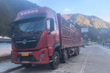 二手东风商用车 天龙KL重卡 舒适版 465马力 8X4 8.6米仓栅式载货车(国六) 前四后八 东风二手载货车