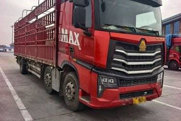 二手中国重汽 HOWO MAX 350马力 6X2 9.6米仓栅式载货车(国六)(9挡)(国六) 前四后四 曼二手载货车 黄牌