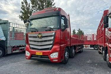 二手福田 欧曼EST 南方版 490马力 8X4 9.53米栏板载货车(国六) 前四后八 福田康明斯二手载货车 黄牌